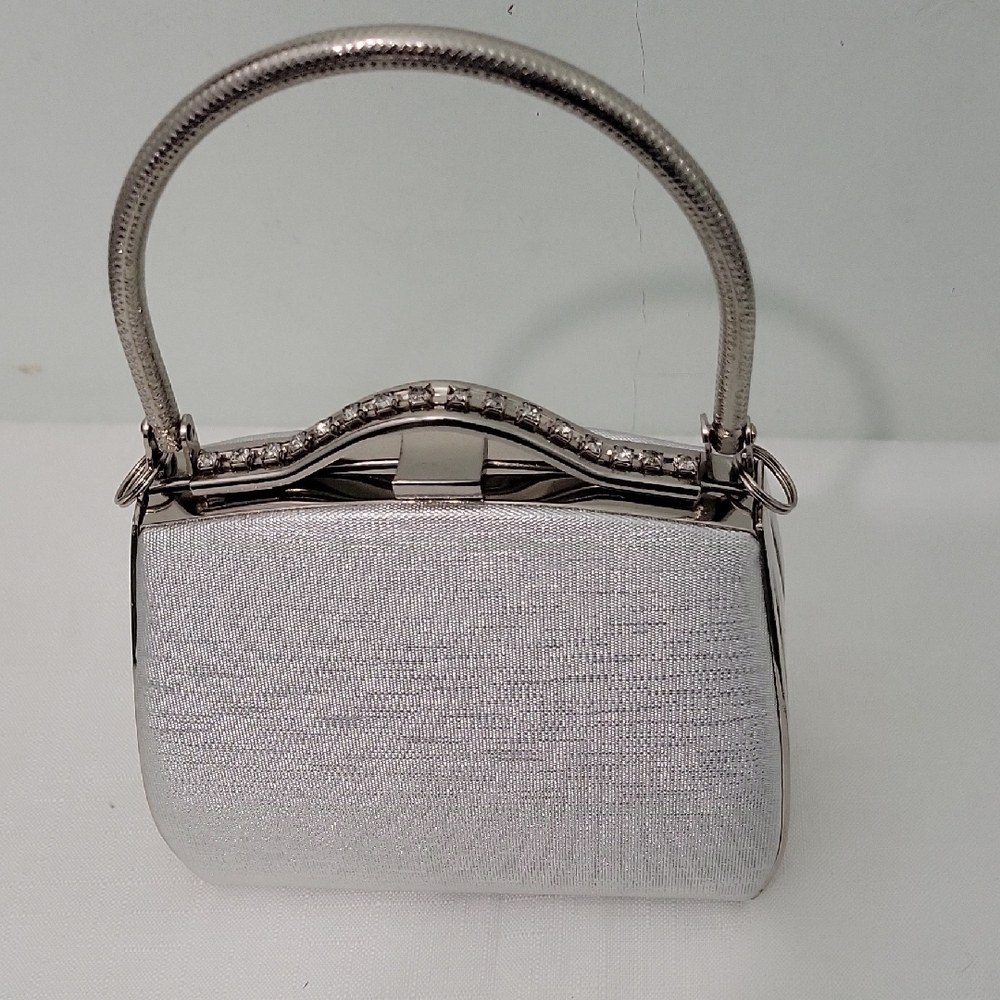 Silver Color Clutch Women's New